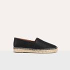 Maje Leather Espadrilles With Embroidery