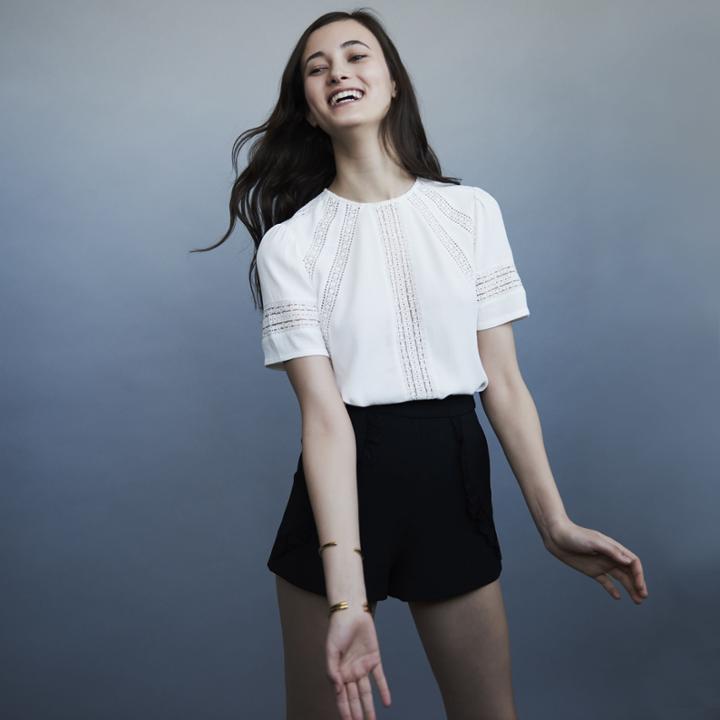 Maje Shorts With Lace Detail