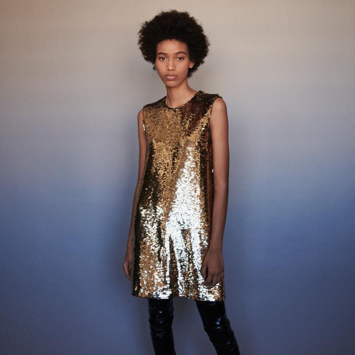 Maje Sequin Pencil Dress