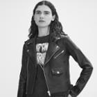 Maje Bonded Leather Jacket