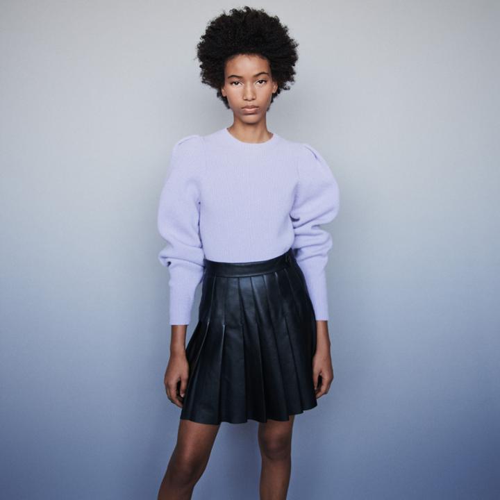Maje Wool Sweater With Oversized Sleeves