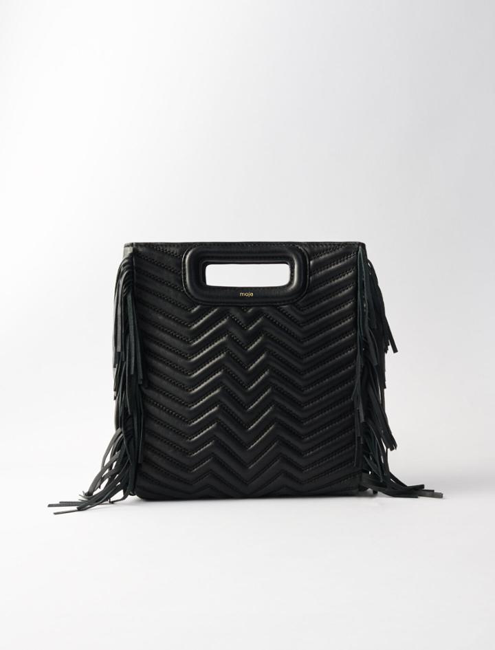Maje Quilted Leather M Bag