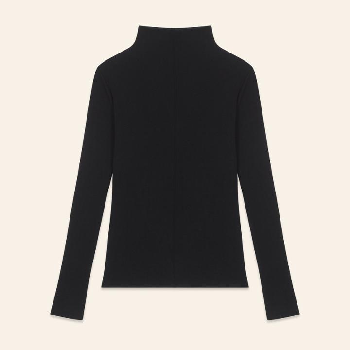 Maje T-shirt In Wool Jersey
