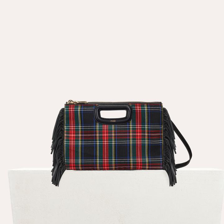 Maje M Duo Clutch In Patent Leather