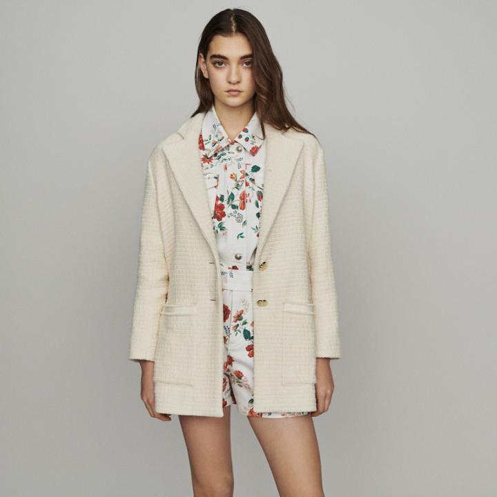 Maje Tweed-style Coat