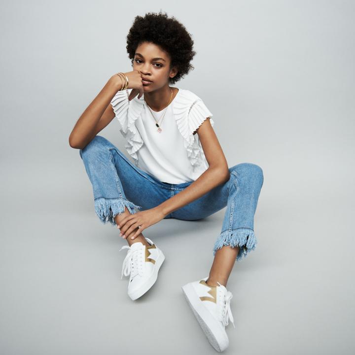 Maje Top With Pleated Sleeves