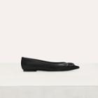 Maje Flat Leather Pumps