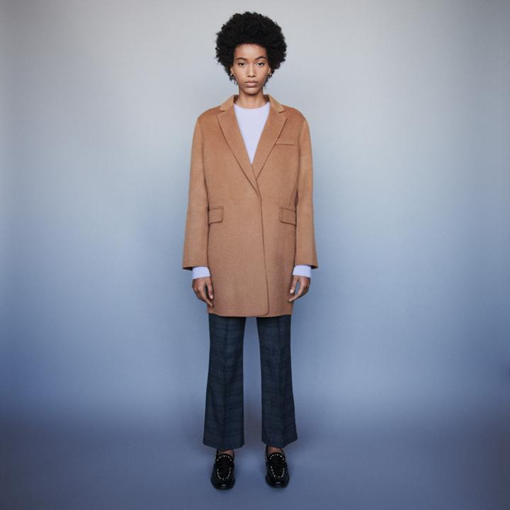 Maje Double Faced Cropped Coat