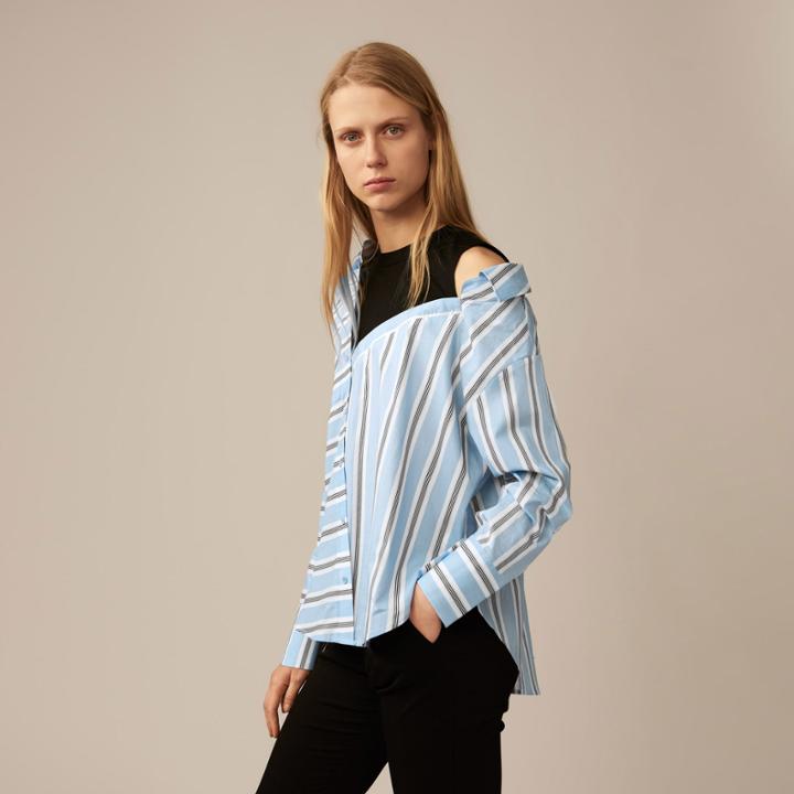 Maje Unstructured Striped Shirt