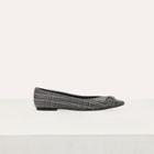 Maje Flat Pumps In Prince Of Wales Plaid