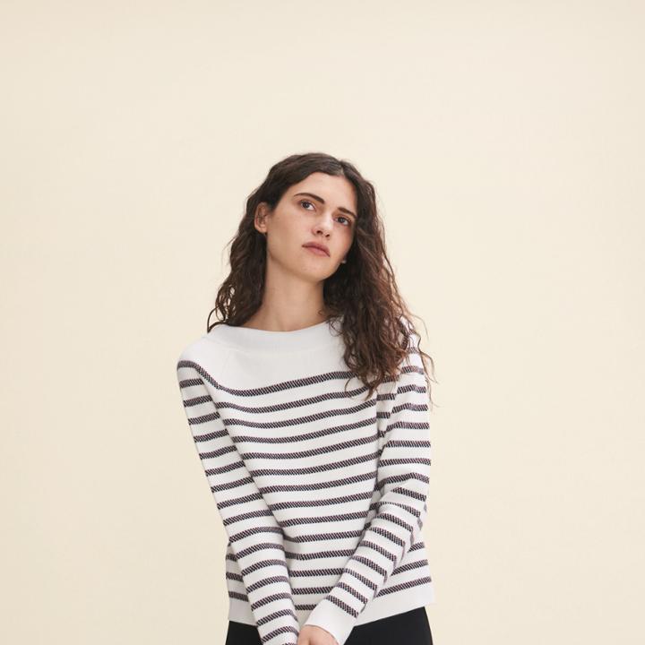 Maje Wool Blend Breton Jumper