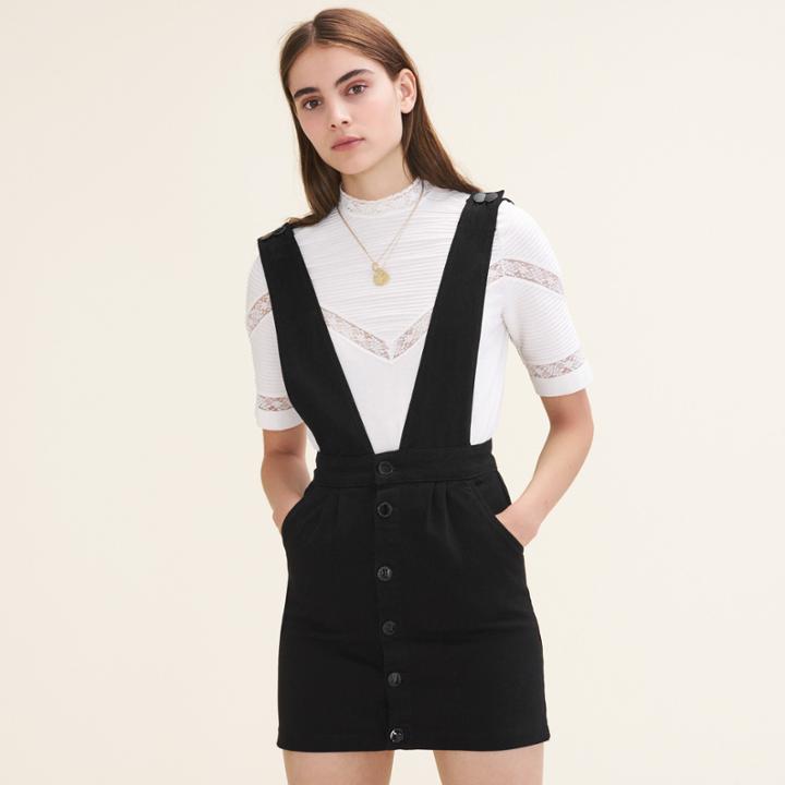 Maje Denim Strappy Dress