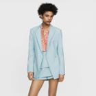 Maje Long Wool-blend Blazer