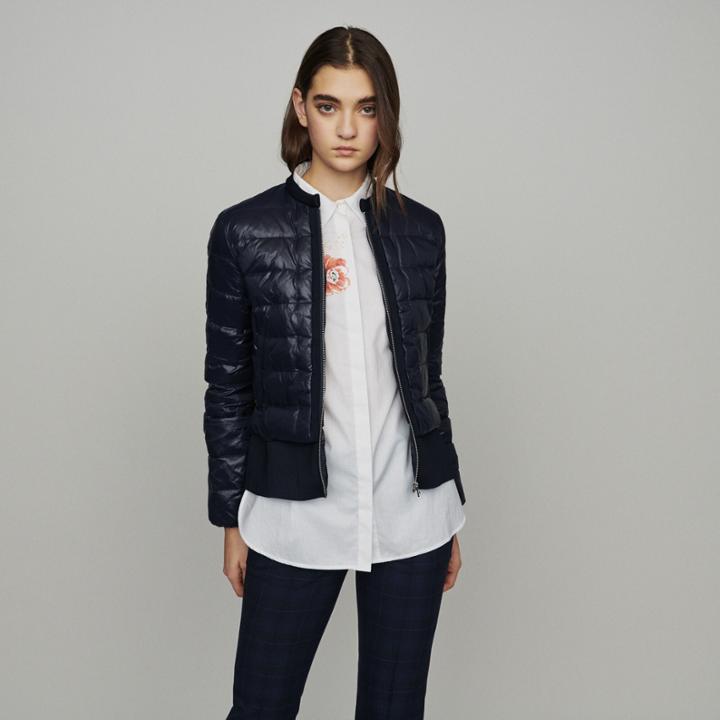 Maje Lightweight Down Jacket With Basque