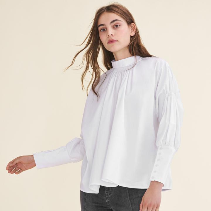 Maje Cotton Poplin Top