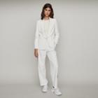 Maje Straight-cut Buttoned Shawl Lapel Jacket