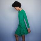 Maje Asymmetrical Crepe Dress