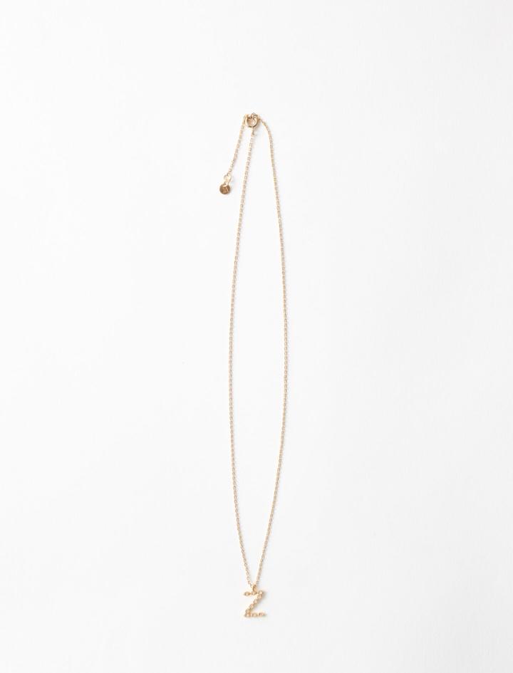 Maje Rhinestone Z Necklace