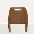 Maje M Bag In Braided Suede