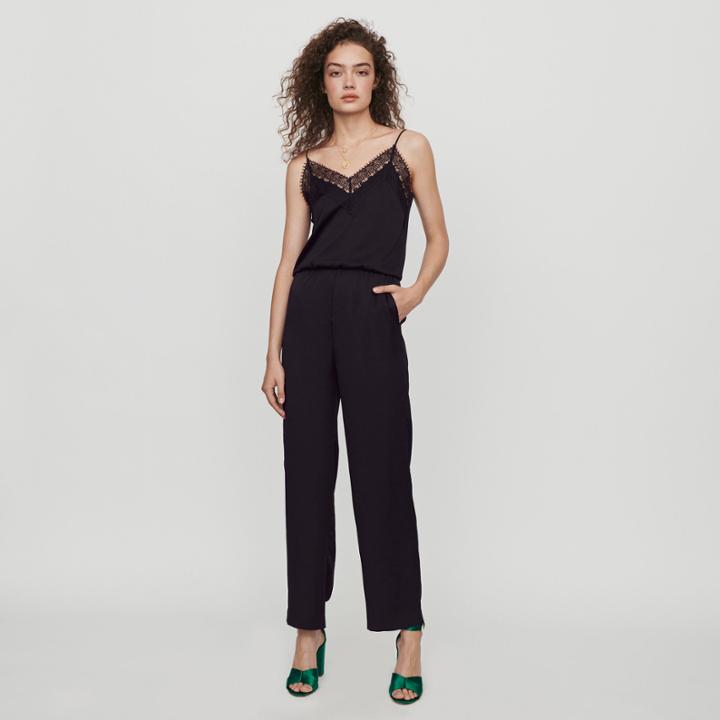 Maje Satin Jumpsuit