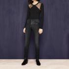 Maje Slim-fit Jeans In Imitation Leather