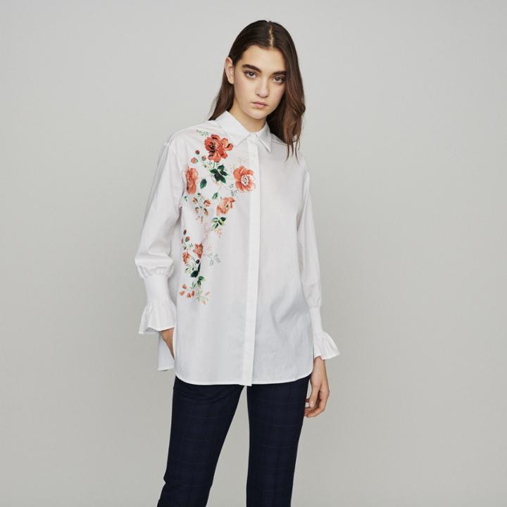Maje Floral Print Shirt