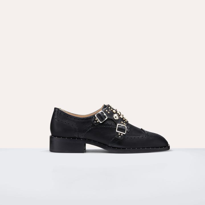 Maje Buckled Shoes With Studs