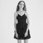 Maje Short Frilled Tulle Dress