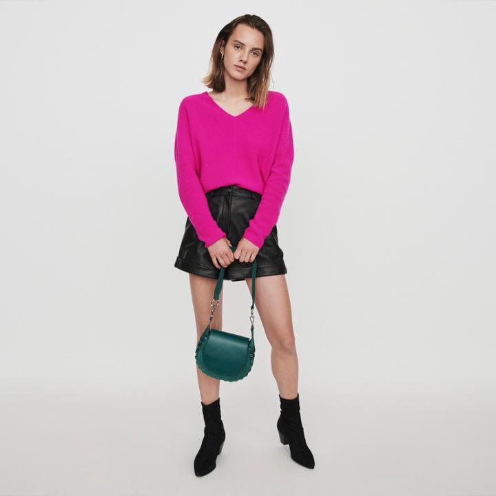 Maje V-neck Cashmere Sweater