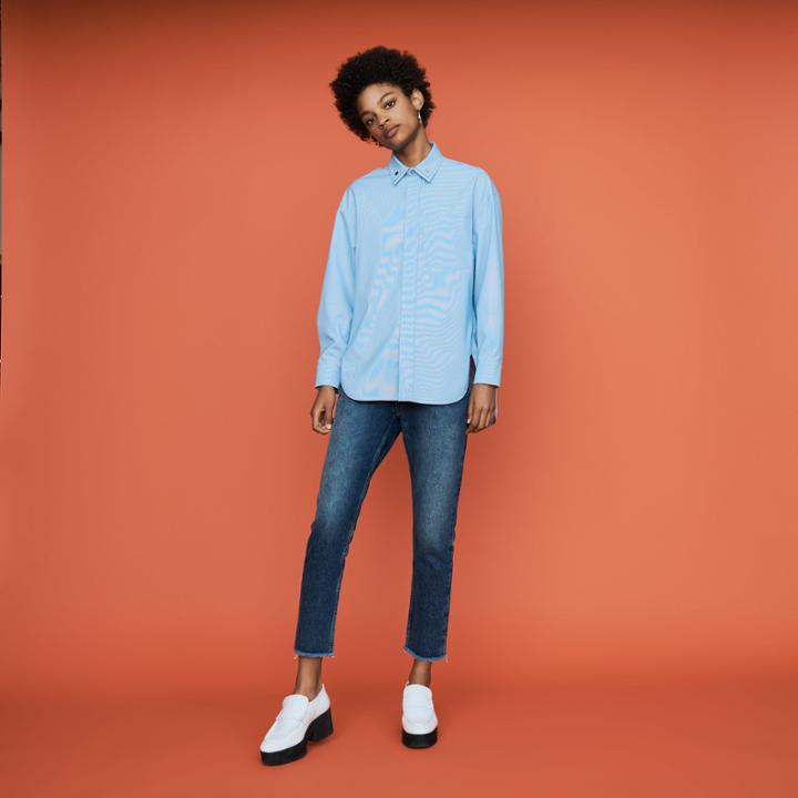 Maje Oversize Blouse With Double-collar Shirt