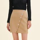 Maje Short Skirt With Press Studs