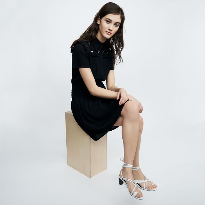 Maje Dress Embroidered Bees
