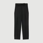 Maje Pleated Peg Pants In Virgin Wool