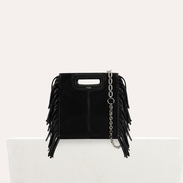 Maje Mini Leather M Bag With Chain