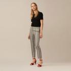 Maje Checked Straight-leg Trousers