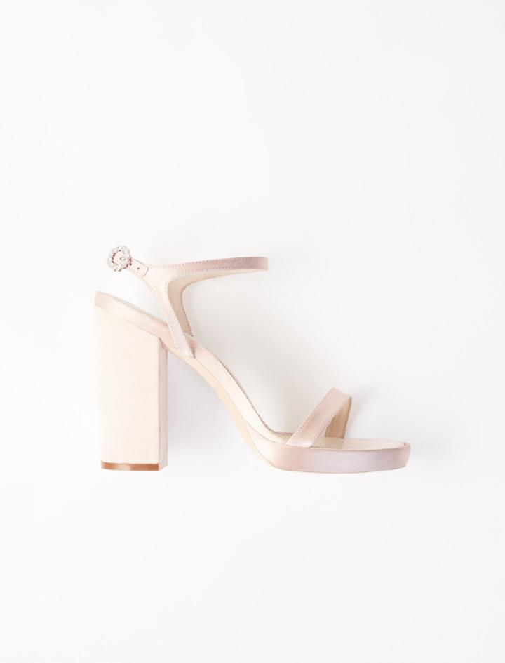 Maje Satin Heeled Sandals