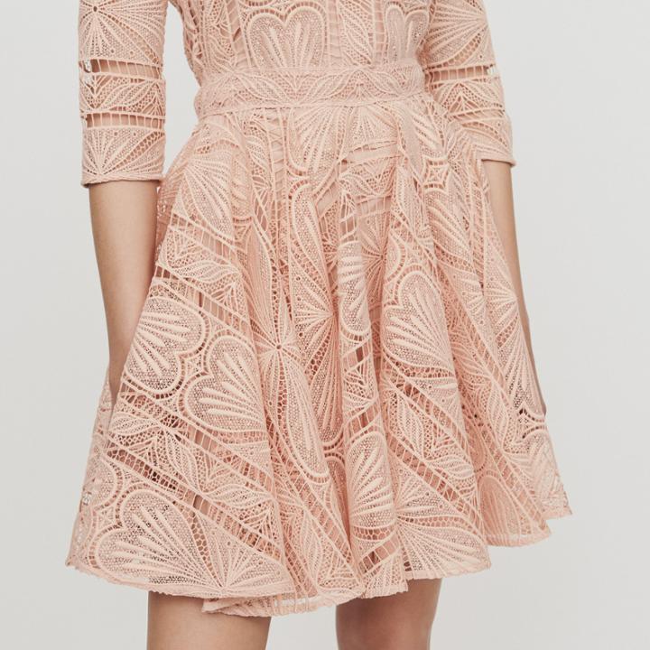 Maje Short Guipure Lace Dress
