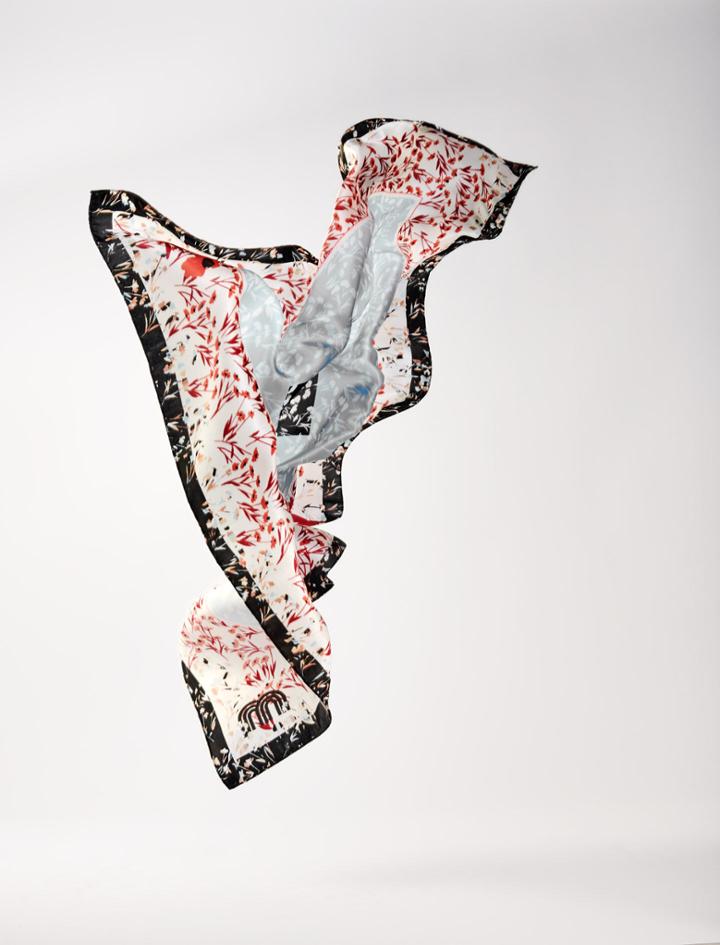 Maje Floral-print Silk Scarf
