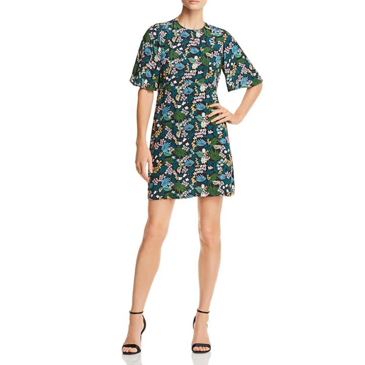 Maje Straight Cut Print Dress