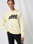 Maje Embroidered Yellow Sweatshirt