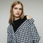 Maje Layered Shirt In  Gingham