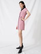 Maje Tweed-style Dress, Contrasting Details
