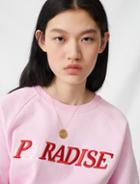 Maje Soft Sweatshirt With Paradise Embroidery