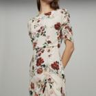 Maje Long Dress With Floral Print