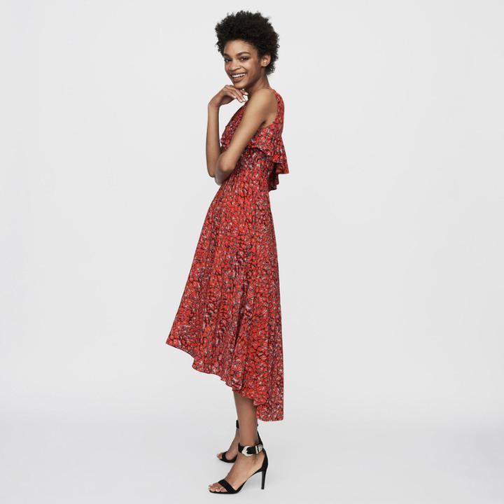 Maje Asymmetric Sleevless Dress