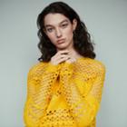 Maje Oversized Crochet Sweater
