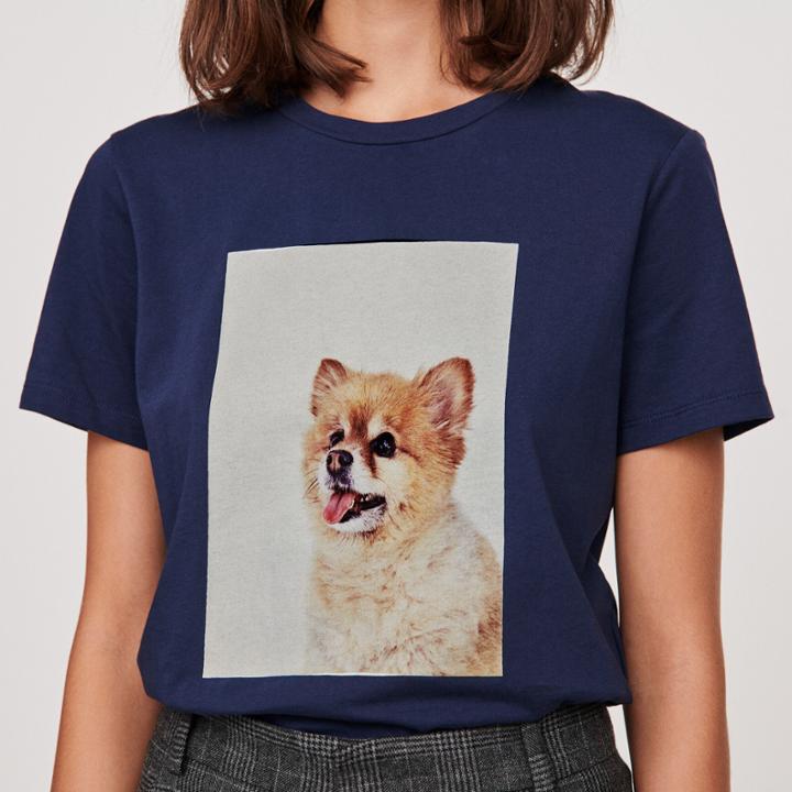 Maje T-shirt With Chien Print