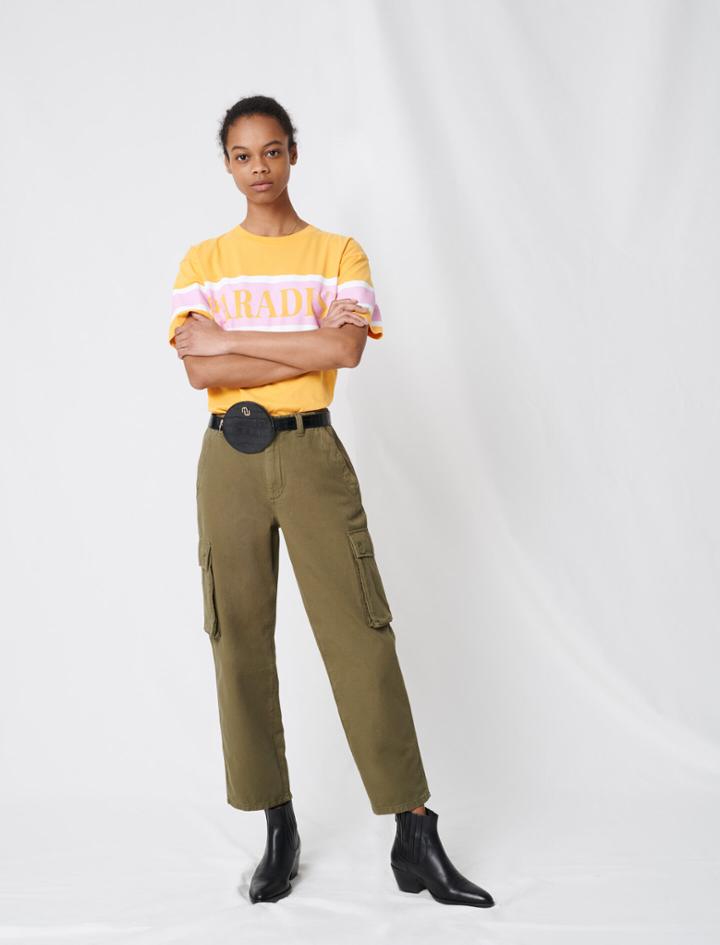 Maje Cargo-style Denim Trousers