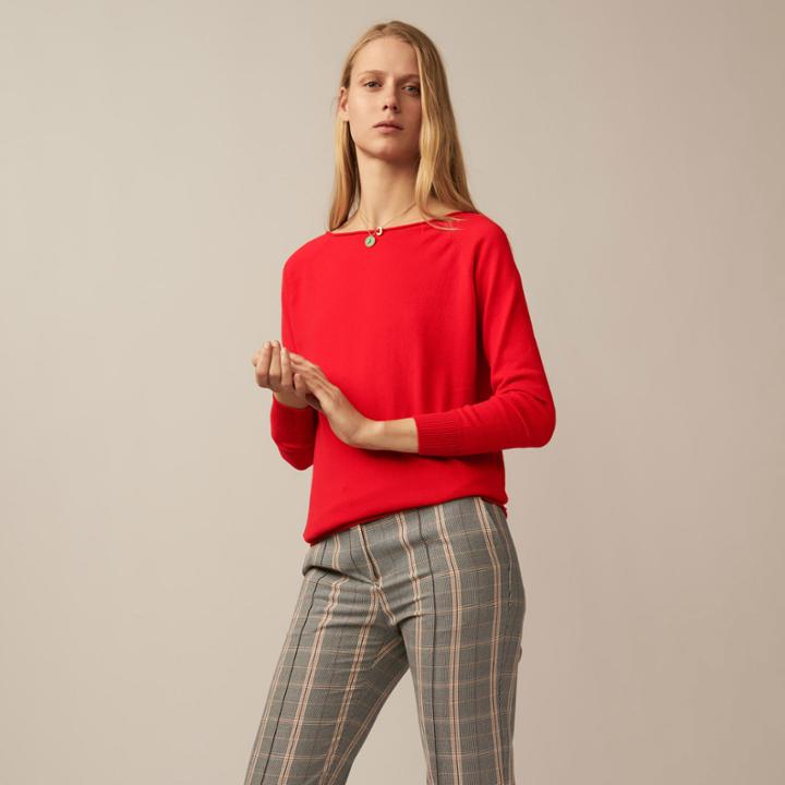 Maje Jumper With Low Neckline At The Back
