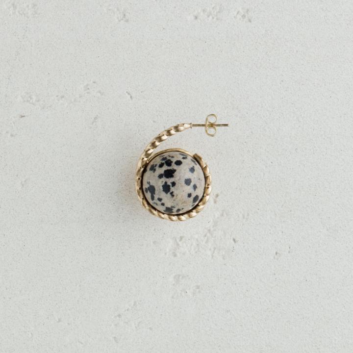 Maje Left Earring With Natural Stone